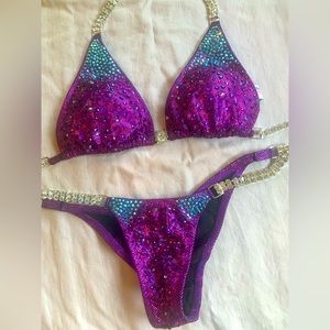 Rare purple Toxic Angels competition bikini